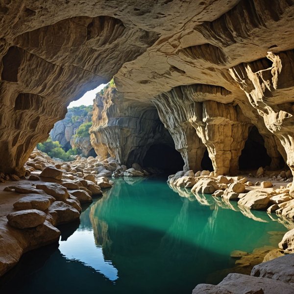 Quelle croisière propose des visites guidées de grottes préhistoriques en Espagne?